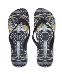 Exclusive Philipp Plein Flip Flops - Spring/Summer BRD_90199_BLACK-MULTI_128066