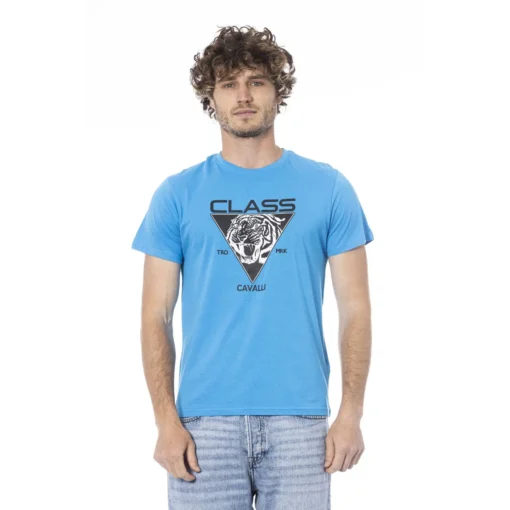 Exclusive Cavalli Class Short Sleeve T-Shirt CLL2MTS01SXH01E_05048LightBlue_150567