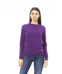 Exclusive Baldinini Purple Wool Sweater GC8019_GENOVA_ViolaPurple_137225