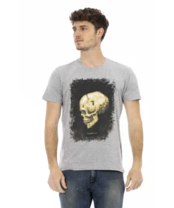 Trussardi Exclusive Skull Print T-Shirt 2AT37_12Grey_136657