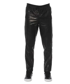 Exclusive Black Leather Trousers 62P000002P000023_K299Black_141344