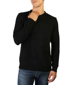 Exclusive 100% Cashmere Round Neck Sweater C-NECK-M_900-BLACK_122035