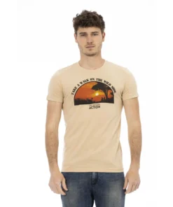 Exclusive Trussardi Action Cotton T-Shirt 2AT03B_04Sand_136779