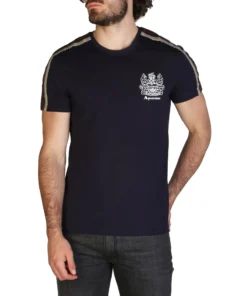 Exclusive Aquascutum Cotton T-Shirt QMT017M0_03_120015