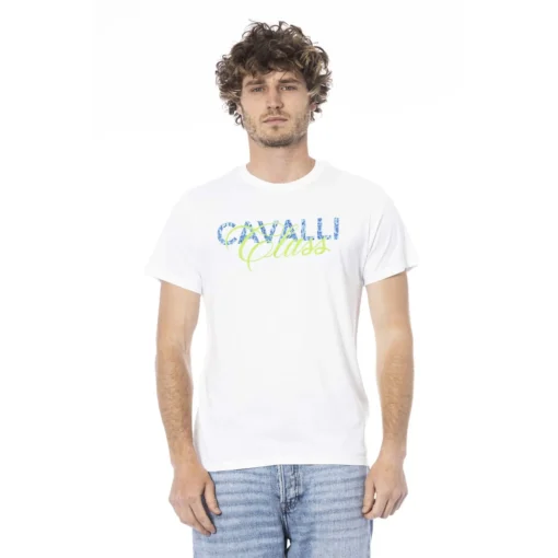 Exclusive Cavalli Class White & Green T-shirt CLL2MTS03SXH01C_D0519WHITE&GREEN_150560