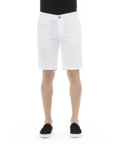 Exclusive Baldinini White Cotton Shorts PTE3BR001656U_LIVORNO_BiancoWhite_143061