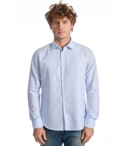 Exclusive Baldinini Trend Slim Fit Shirt ART.001BDT_Azzurro2_148286