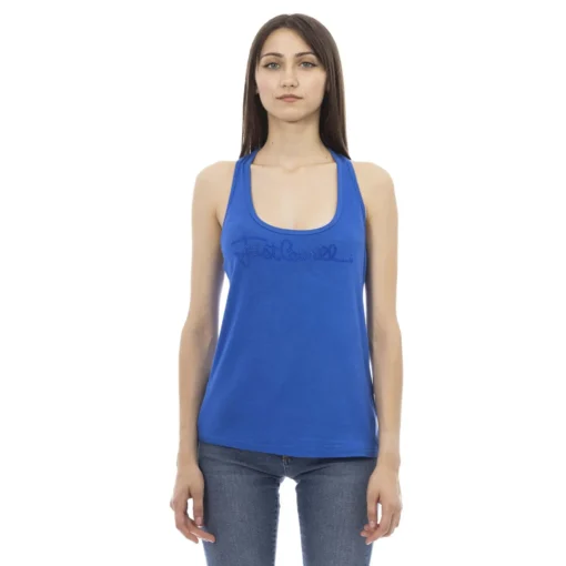 Exclusive Just Cavalli Blue Tank Top D40151GRBC_PRUSSIA_143145