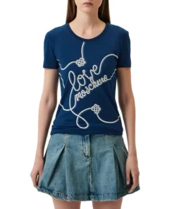 Authentic Moschino Love Cotton T-Shirt X073_W4H1939-E1951_Y70_150253