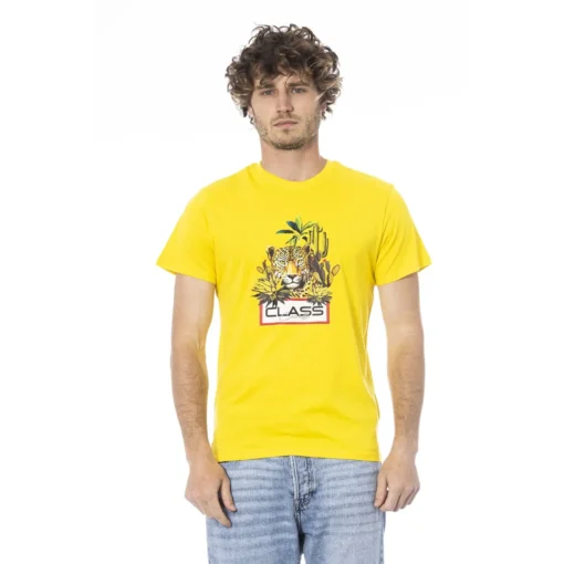 Exclusive Cavalli Class Yellow T-Shirt CLL2MTS04SXH01B_01000YELLOW_150559