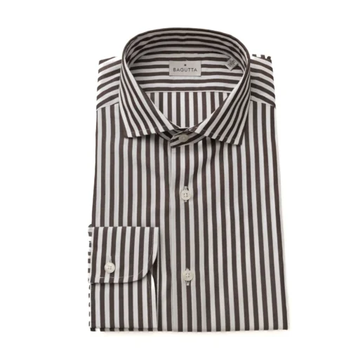 Exclusive Bagutta Striped Cotton Shirt 12745WALTER_274-M084_D_150758